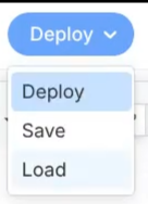 Deploy version menu
