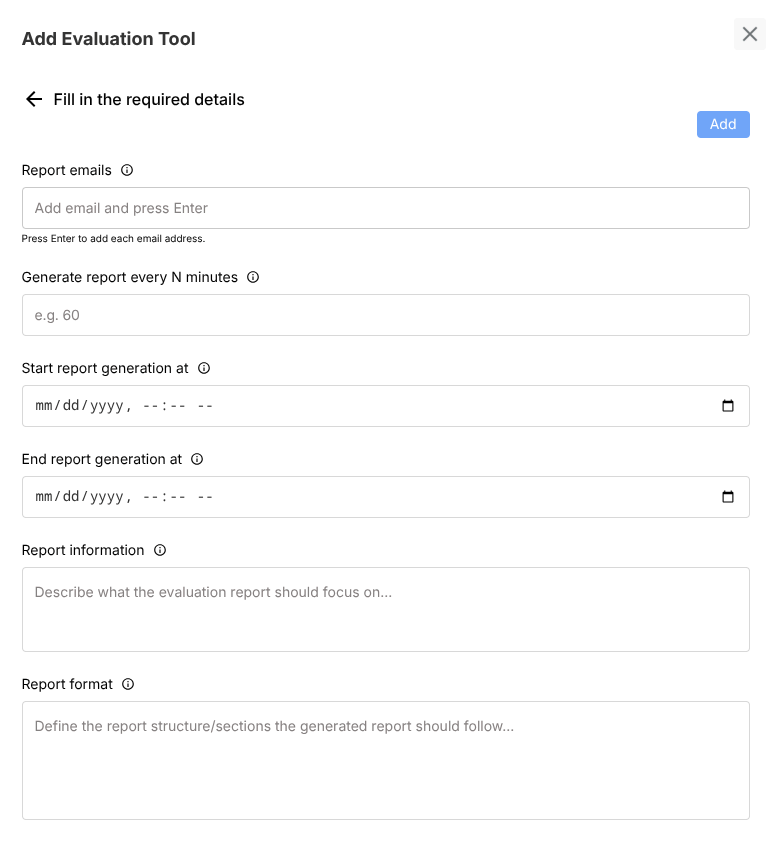 Evaluation config placeholder