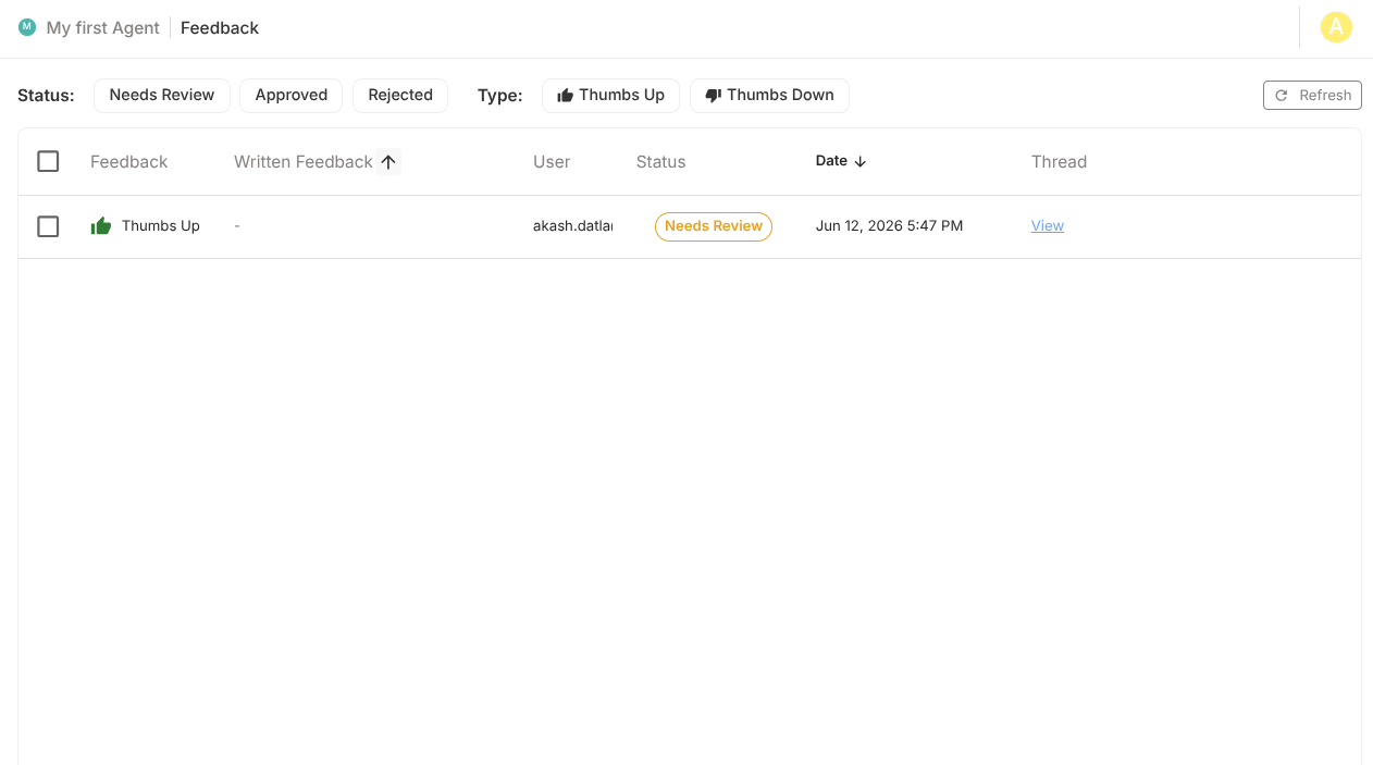 feedback-table placeholder