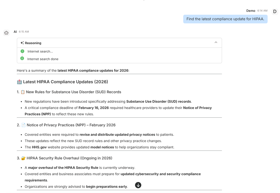Internet Search example placeholder