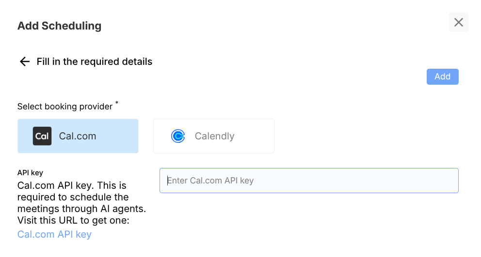 Scheduling example configuration