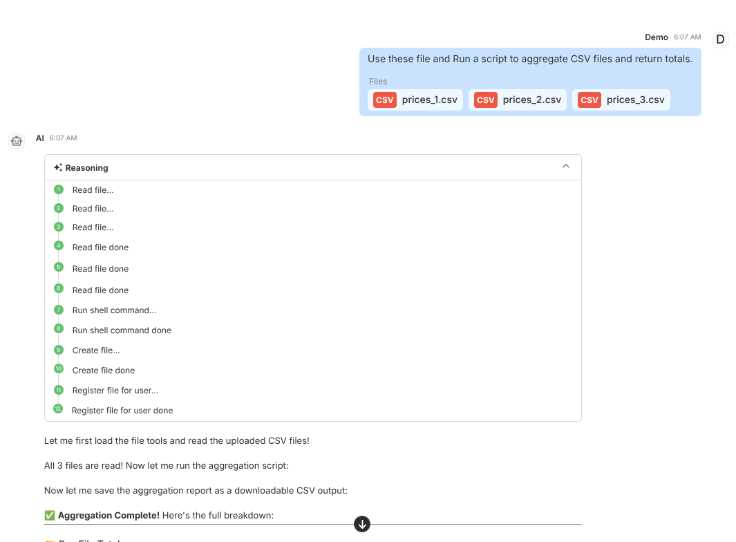 Shell example placeholder